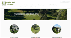 Desktop Screenshot of napiergolf.co.nz